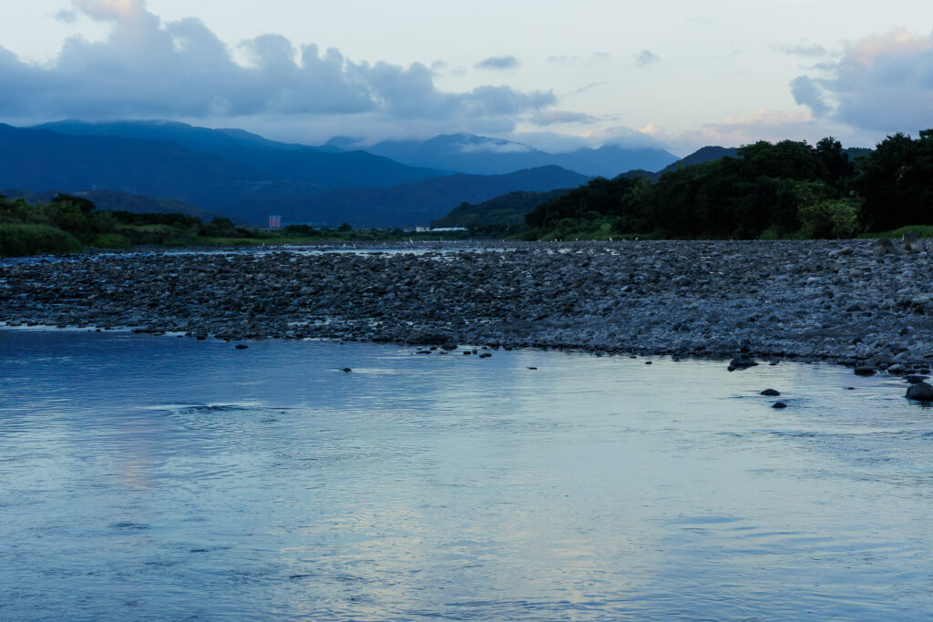 物部川下流の風景
