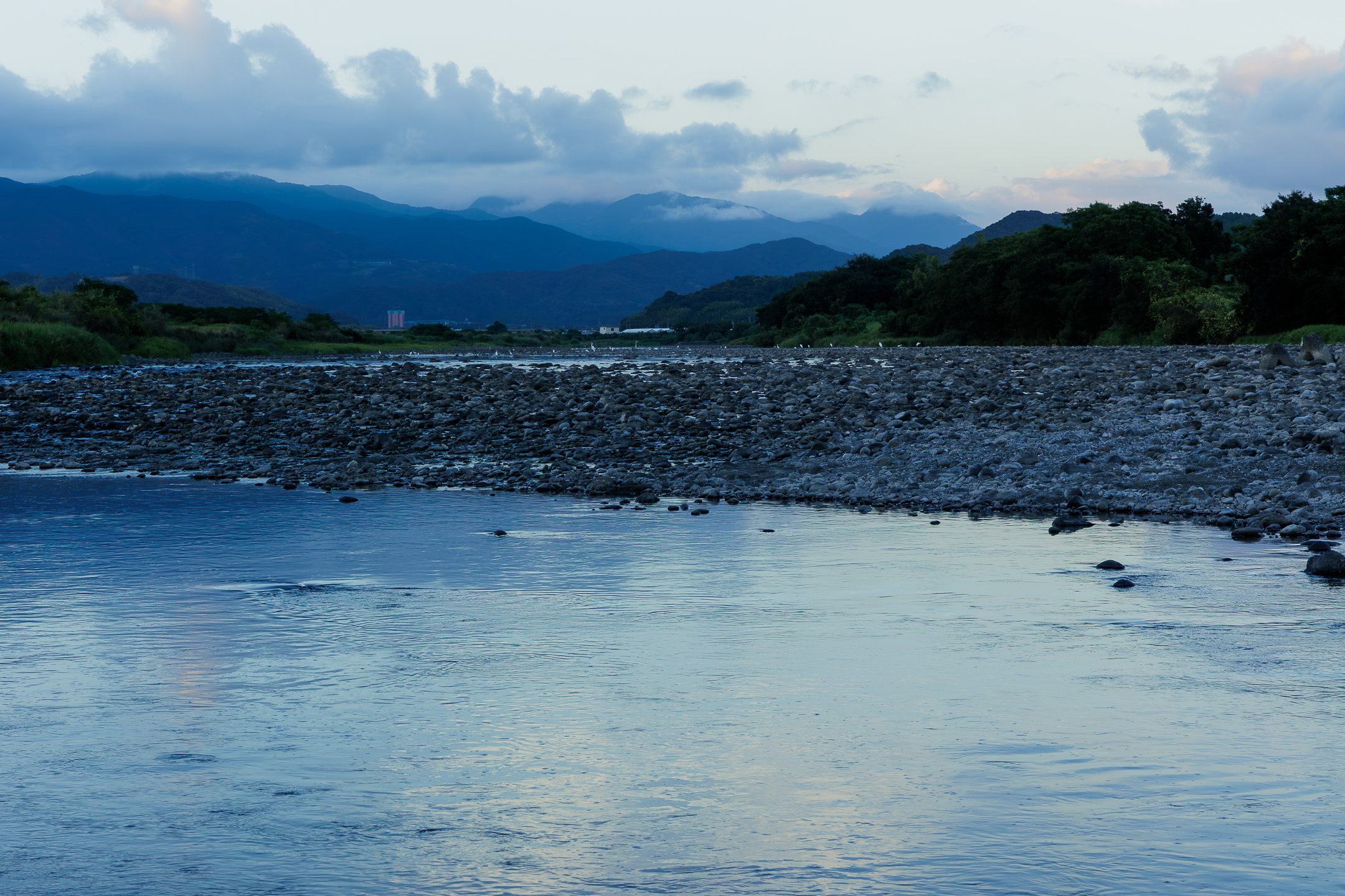物部川下流の風景